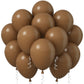 Jobkoo Brown Balloons, 12 Inch 30 Pcs Light Brown Balloon Coffee Chocolate Brown Latex Balloons Matte Tan Caramel Mocha Helium B