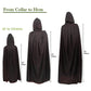 Gardeningwill Double Face 35' Red Black Hooded Cloak Goth Vampire Priate Cape Kids Children Costume