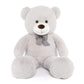 Morismos Giant Teddy Bear Stuffed Animals, Big Teddy Bear Plush Toy For Girlfriend Girls Christmas Valentine'S Day Birthday (Light Gray, 47 Inches)