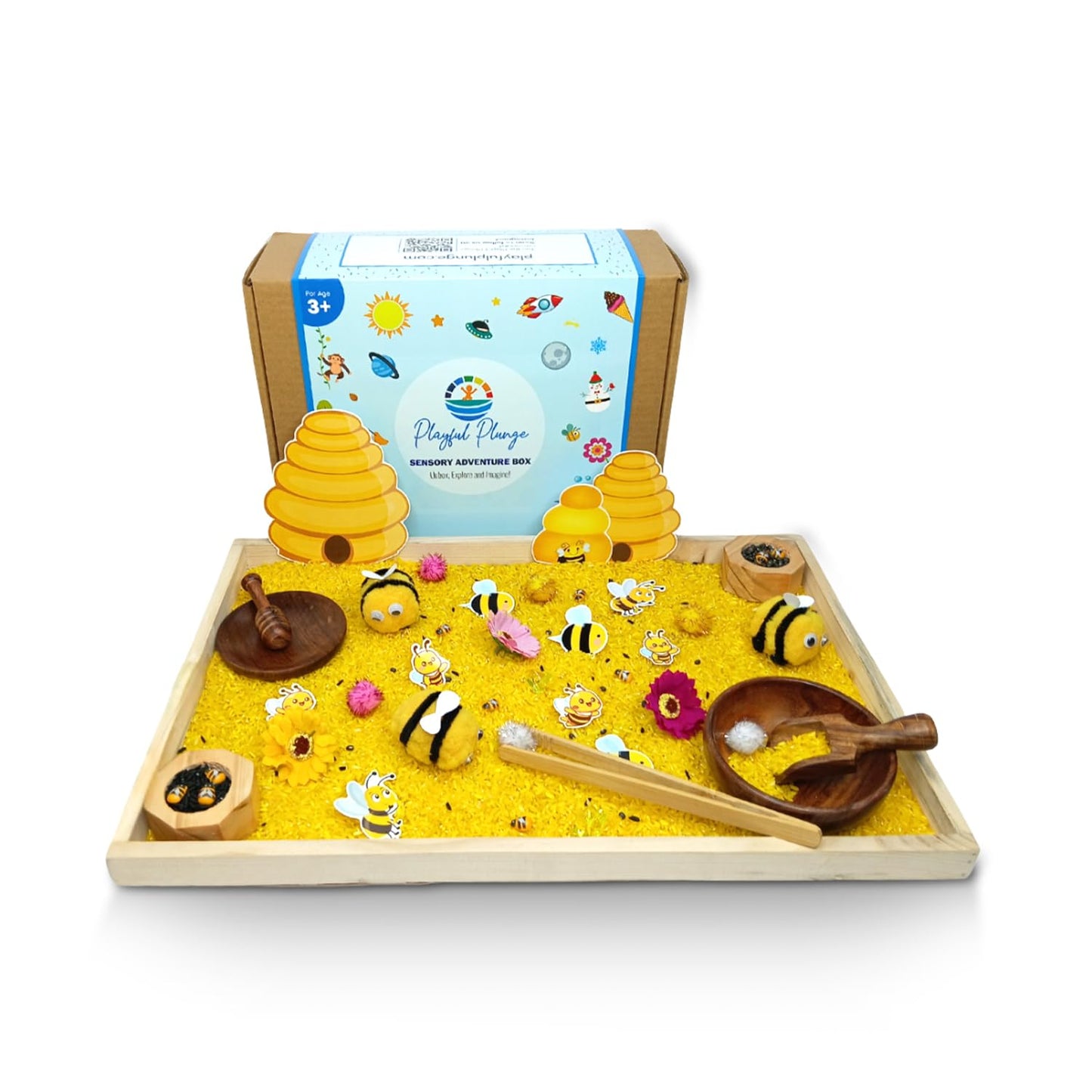 Playful Plunge Diy Sensory Play Kit For Kids  Perfect For Creative Play & Learning | Ages 412 | Fun, Craft And Construction To