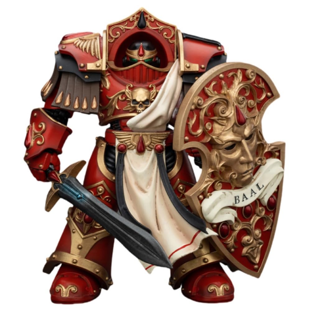 JOYTOY Warhammer The Horus Heresy Blood Angels Crimson Paladins Squad Crimson Paladin 2, 1:18 Scale Action Figure Mecha Joy Toy 