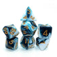 Creebuy D&D Dice Set Teal White Dice For Dungeon And Dragons Dnd 7-Die Rpg Dice D20 D12 D% D10 D8 D6 D4