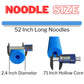 Pool Swim Noodle, Fixfind 7 Pack 52 Inch Hollow Foam Pool Swim Noodle, Bright Foam Noodles For Swimming, Floating And Craft Projects (Blue)