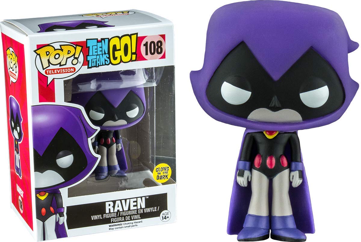 Funko Pop Television: Teen Titans - Purple Raven Glow In The Dark Collectible Figure, Multicolor