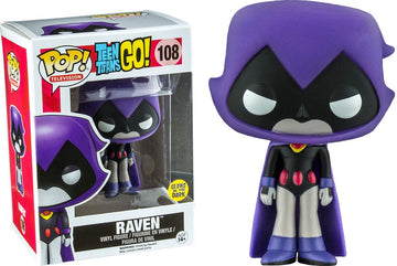 Funko Pop Television: Teen Titans - Purple Raven Glow In The Dark Collectible Figure, Multicolor