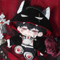 Niannyyhouse 10Cm 20Cm Doll Clothes Shawl Bow Tie Shirt Pants Belts Demon Suits Plush Doll Dress Up Accessories (Black, 20Cm)