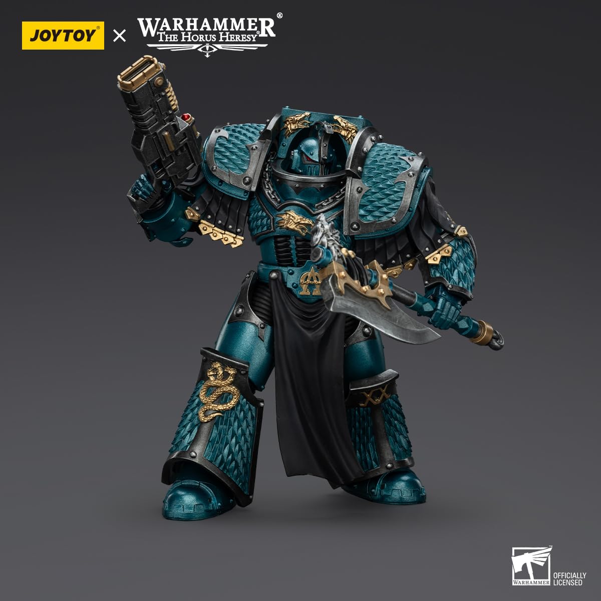 malt-inspiredISE JOYTOY 1/18 Action Figures - Warhammer The Horus Heresy Alpha Legion Lernaean Terminator with Volkite Charger - 5 Classic Character Collectible Age 15 and Above