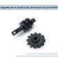 MORLORDY RC Steel Overdrive Gears 12T Differential Worm Gear for SCX24 Upgrades 1/24 RC Crawler Car Parts
