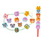 Club BollywoodWooden Lacing Beads for Toddler Stringing Sorting Development Shape Matching Animals|Toys & Hobbies|Educational|Ot
