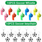 Yujun 112 Pcs Soccer Party Favors Set - Fidget Spinners, Slap Bracelets, Whistles, Tattoos, Stickers, Keychains For Kids' Soccer-Themed Birthday Party