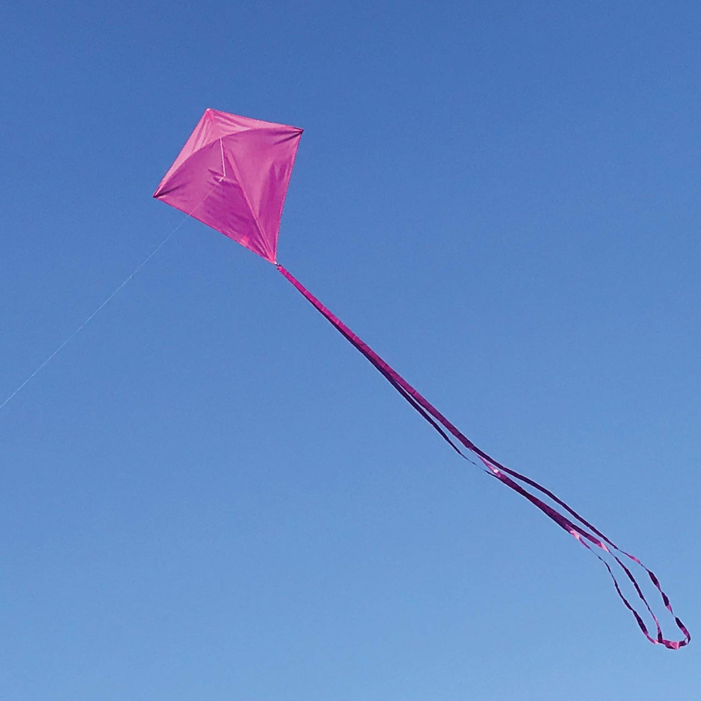 In The Breeze 3295 - Grape 30 Inch Diamond Kite - Solid Purple, Fun, Easy Flying Kite