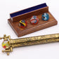 Brass Large Marble Scope Kaleidoscope With Four Interchangeable Glass Marble Solid Ached Brass Surface Kaleidoscope With Hardwoo