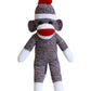 Plushland Adorable Sock Monkey, The Original Traditional Hand Knitted Stuffed Animal Toy Gift-For Kids, Babies, Teens, Girls And Boys Baby Doll Present Puppet (16'' Brown)