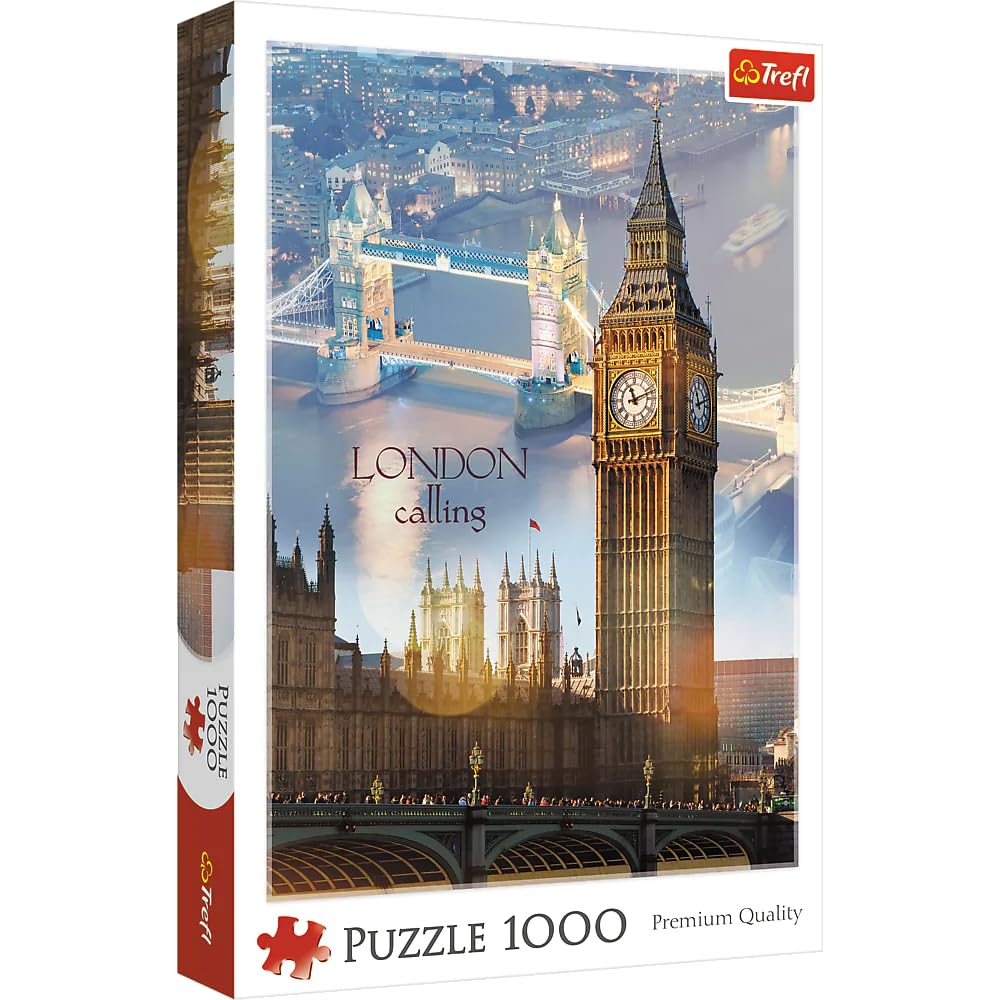 Trefl 1000 Piece Jigsaw Puzzle  London at Dawn  Multicolor