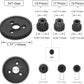Rc Metal Steel 54T 32P Spur Gear with 15T/17T/19T Pinions Gear Sets Replace 3956 for Traxxas Slash 4x4 4WD/2WD/VXL Rally/Stamped