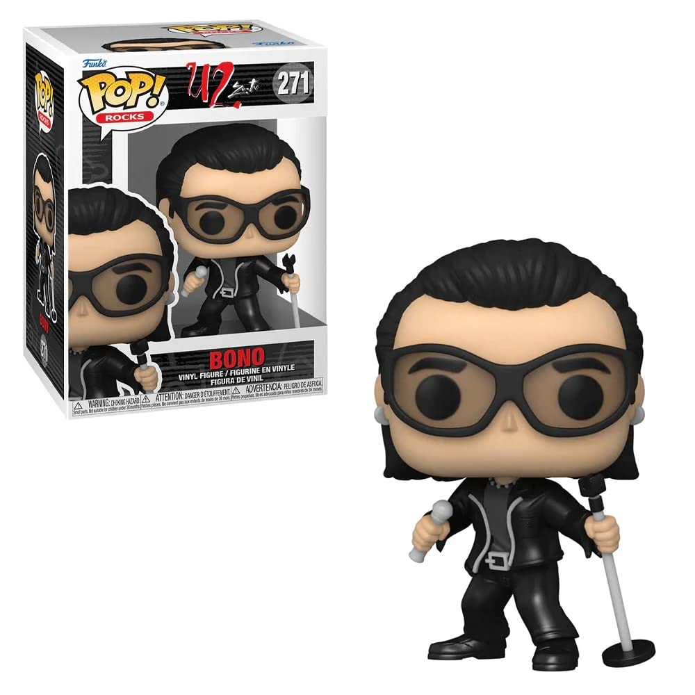 Pop Rocks: U2, Zootv - Bono Funko Vinyl Figure (Bundled With Compatible Box Protector Case), Multicolored, 3.75 Inches