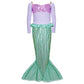 Daxiang Little Mermaid Costume For Girls Dress Up Purple 7-8 Years