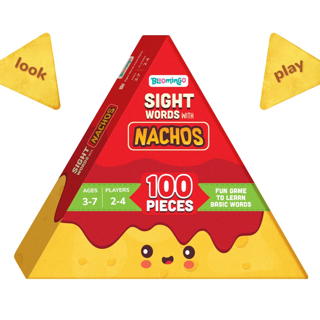 Bloomingo Learning Kit : Sight Words With Nachos- Learn Words With Nachos, Boosts Early Literacy & Confidence With Fun Word Chal