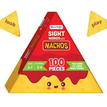 Bloomingo Learning Kit : Sight Words With Nachos- Learn Words With Nachos, Boosts Early Literacy & Confidence With Fun Word Chal