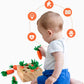 Rechiato Montessori Toys For 1 Year Old, Carrot Shape Size Sorting Game, Wooden Easter Baby Toys For Babies 6-12 Months Fine Mot