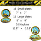 Wernnsai Construction Party Supplies - Disposable Dump Truck Themed Tableware Set For Boys Kids Birthday Dinner Dessert Plates And Napkins Serves 16 Guests 48Pcs