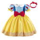 HOIZOSG Baby Girls Halloween Costume Snow White Bowknot Dress Christening Birthday Party Baptism Xmas Gown w/Headwear
