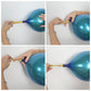 Chrome Blue Balloons 12 Inch, Double-Layered Metallic Light Blue Balloons, Shiny Thick Chrome Metallic Light Blue Latex Helium Balloons For Birthday Wedding Graduation Party Decoration Supplies