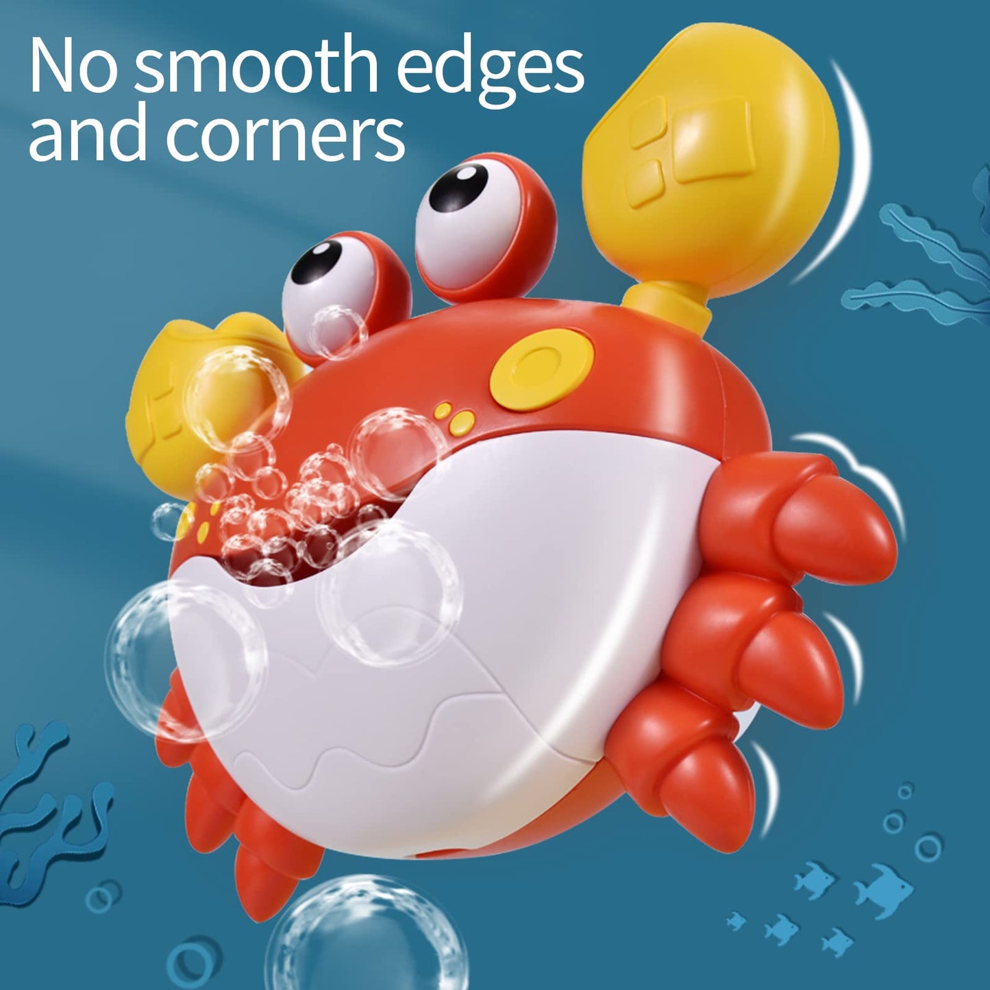 Deejoy Crab Bubble Bath Maker For The Bathtub,Blows Bubbles And Plays 12 Children’S Songs,Sing-Along Bath Bubble Machine Baby, Toddler Kids Toys Makes Great Gifts For 3 Years Girl Boy (Red)