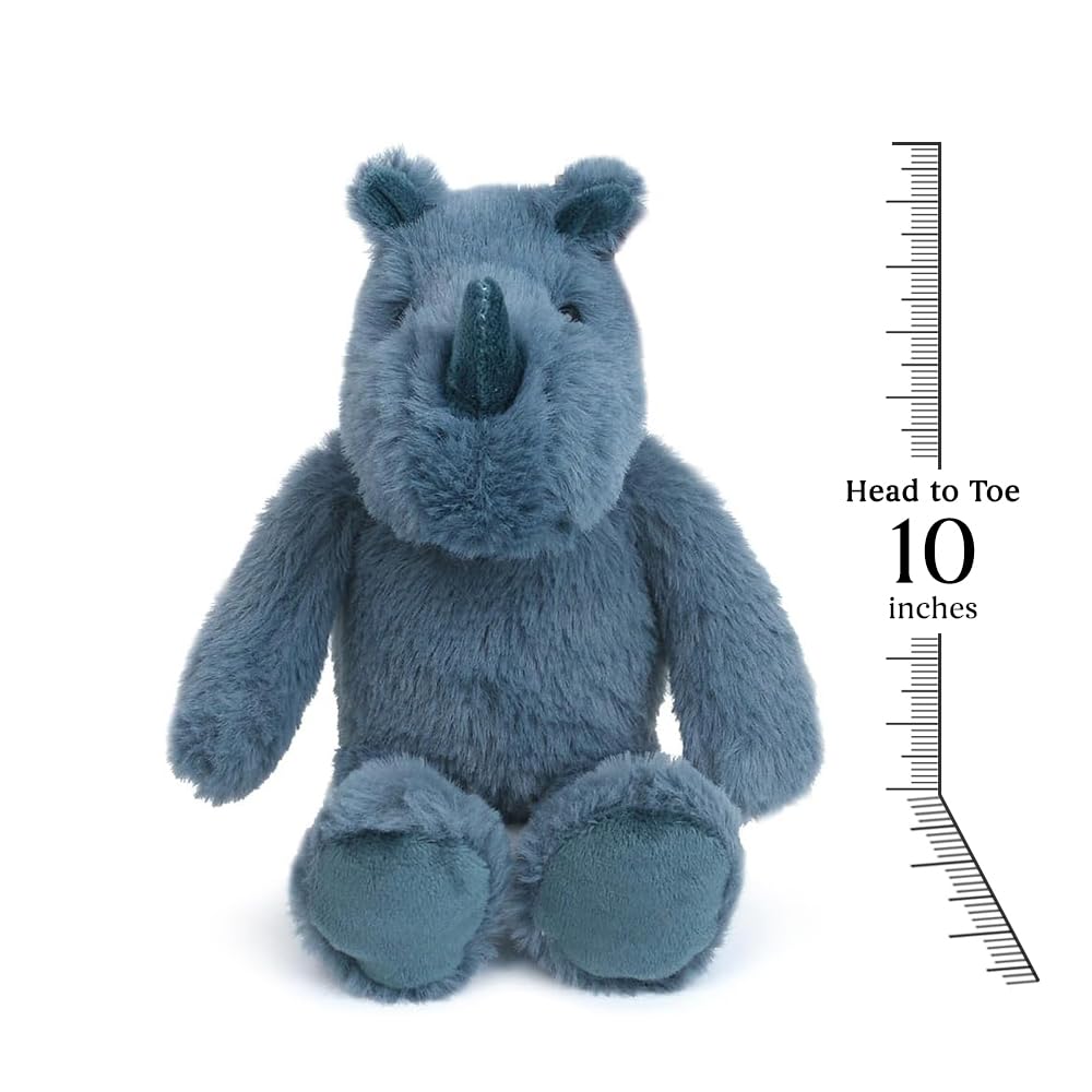 Mon Ami Raymond The Rhino Stuffed Animal - 10'', Soft Plush Toy, Stuffed Wild Animals, Use As Toy Or Nursery Room D  Cor,Great G