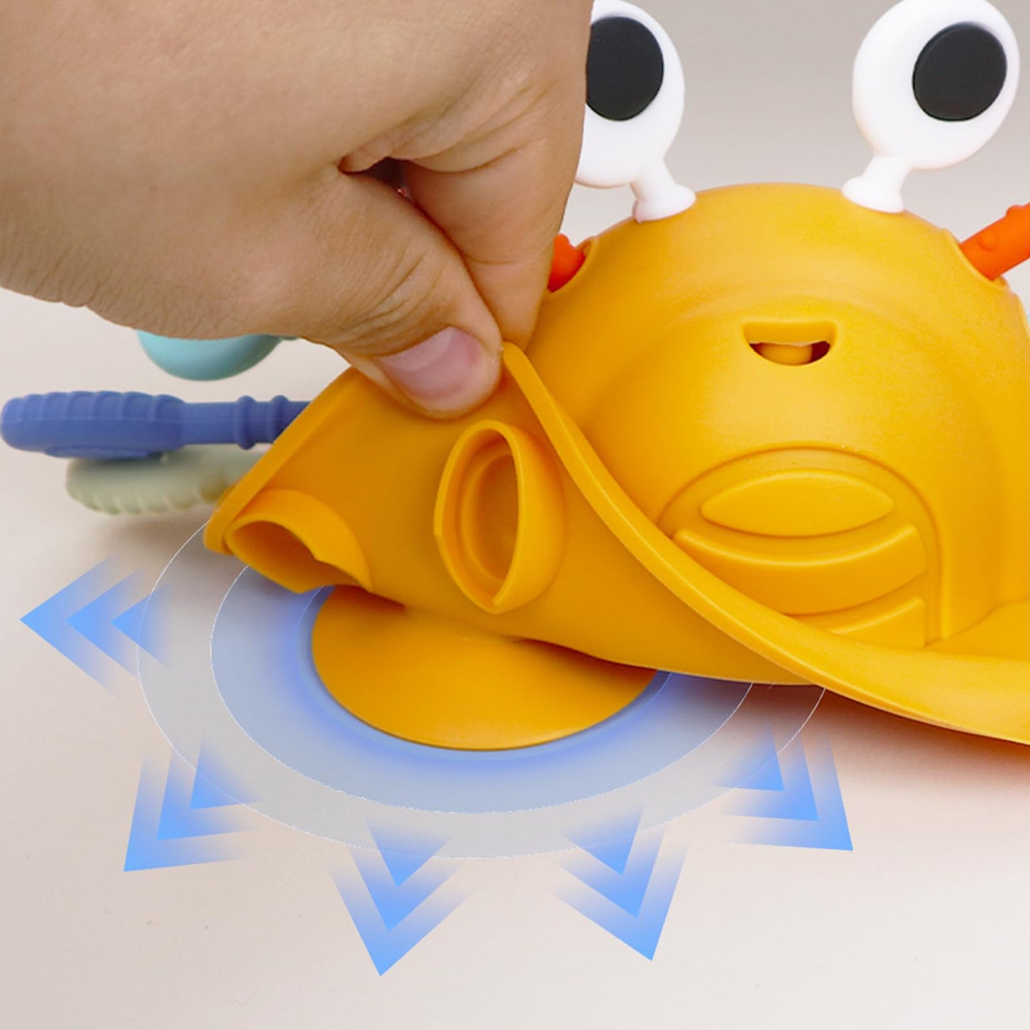 Baby Suction Toys High Chair Teething Toys - Baby Teething Chew Table Toys Silicone Teethers, Food Grade Silicon for 6 12 18 Mon