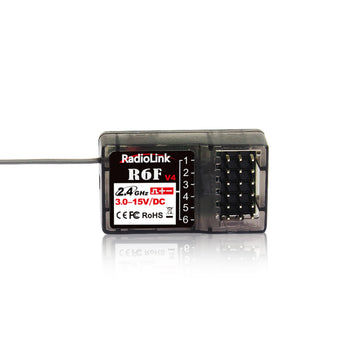 Radiolink 2.4Ghz R6F 6 Channels RC Receiver Long Distance Control for Car/Boat Surface Remote Controller RC6GS V2/RC4GS V2/RC4GS