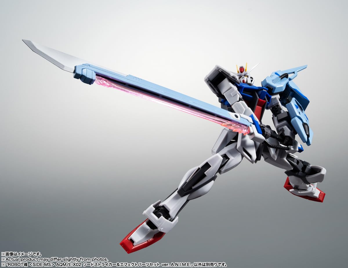 TAMASHII NATIONS - Mobile Suit Gundam Seed - AQM/E-X02 decorative replica blade Striker & Effect Parts Set ver. A.N.I.M.E.  Bandai Spirits The Robot Spirits Figure