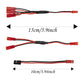 8Pcs JST Plug Y Splitter,JST to JR Male Female Wire Adapter JST Y-Harness Connectors Parallel Extension Cable Compatible with Tr