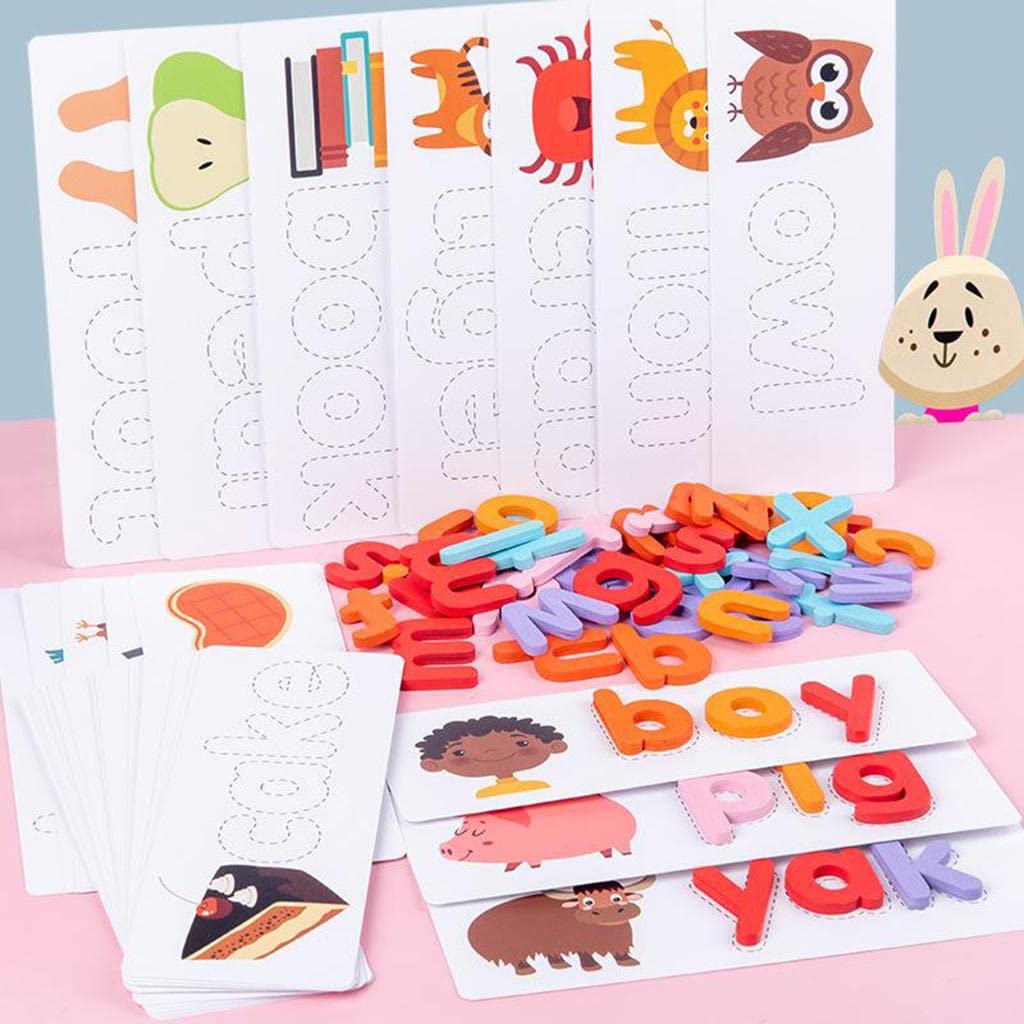 ATORSE Alphabet Letter Learning Cards Kit Word Spelling Game Toy for Precshool Kids|Toys & Hobbies | Educational | Alphabet & La