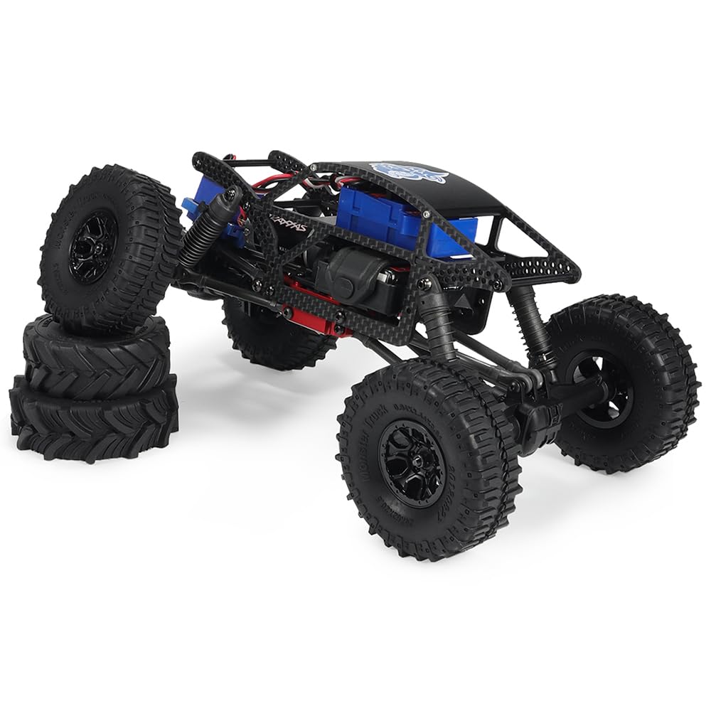 GLOBACT for TRX4M Carbon Fiber Chassis Kit RC Frame Girder Body Shell Kit 1/18 RC Crawler Car Upgrade Accessories