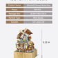 Noziaa Music Box Building Blocks Set, Japanese Rustic Style Windmill House Toy Set, Mini Farm House Moc Creative Model, Gifts Id