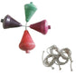 ZOKCY (Pack of 4 Pcs) Plastic Spinning Lattu with Thread for Kids/lattoo Toy/Plastic Spinning Lattu with Thread/Traditional Indi