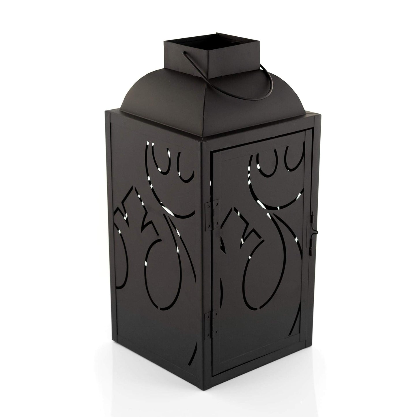 Seven20 Star Wars Stamped Lantern | Black Die-Cut Rebel Insignia Pattern | Indoor & Outdoor Use | 14 Inches Tall