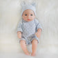 Ena Reborn Baby Doll Realistic Silicone Vinyl Baby 10 Inch Weighted Soft Body Lifelike Doll Gift Set For Ages 3+ (Blue Star Boy, 10 Inch)