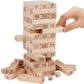 Yrtoys Wooden Blocks Dice Building Blocks Game Challenging Wooden Tumbling Tower, Wooden Stacking Toys With Dices Board Educatio