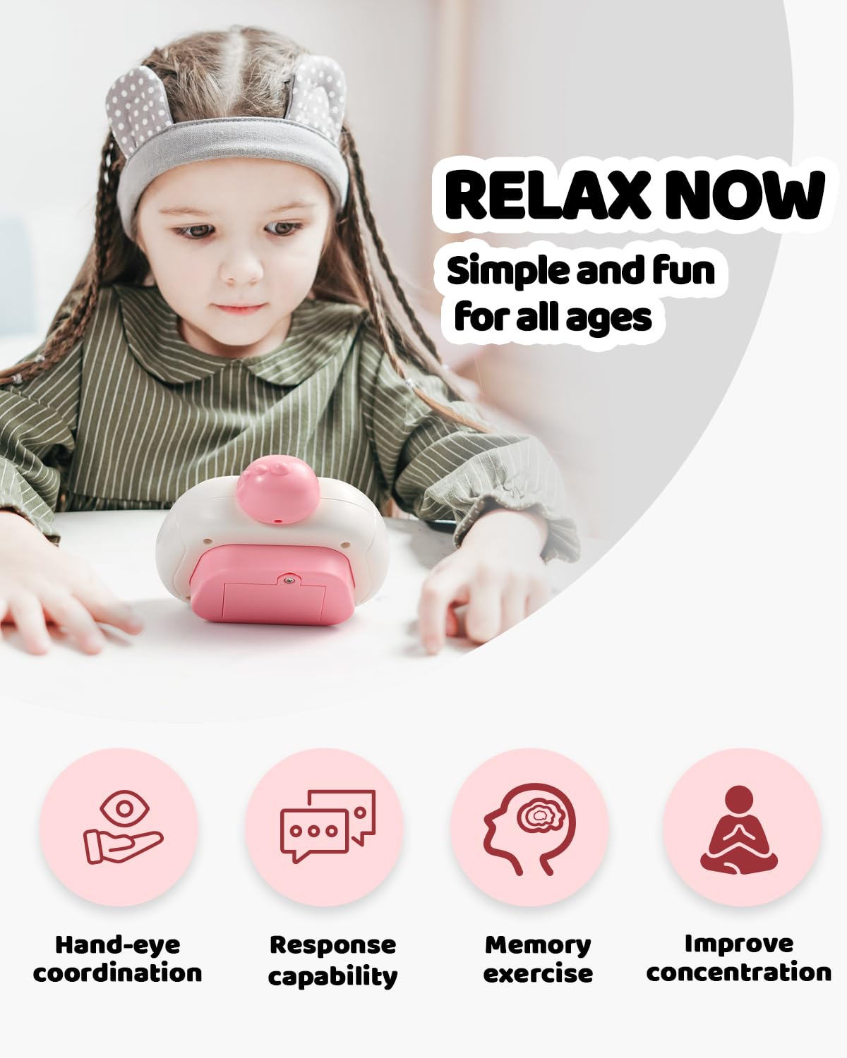 Sienbor Quick Push Game,4 Modes Games, A Toy Game Machine That Exercises Reaction Ability And Improves Concentration |Teens Boys