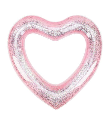 Blublu Park Inflatable Heart Pool Float, Sweet Love Swim Rings Float Loungers Tube For Summer Water Fun Beach Party Toys For Adu