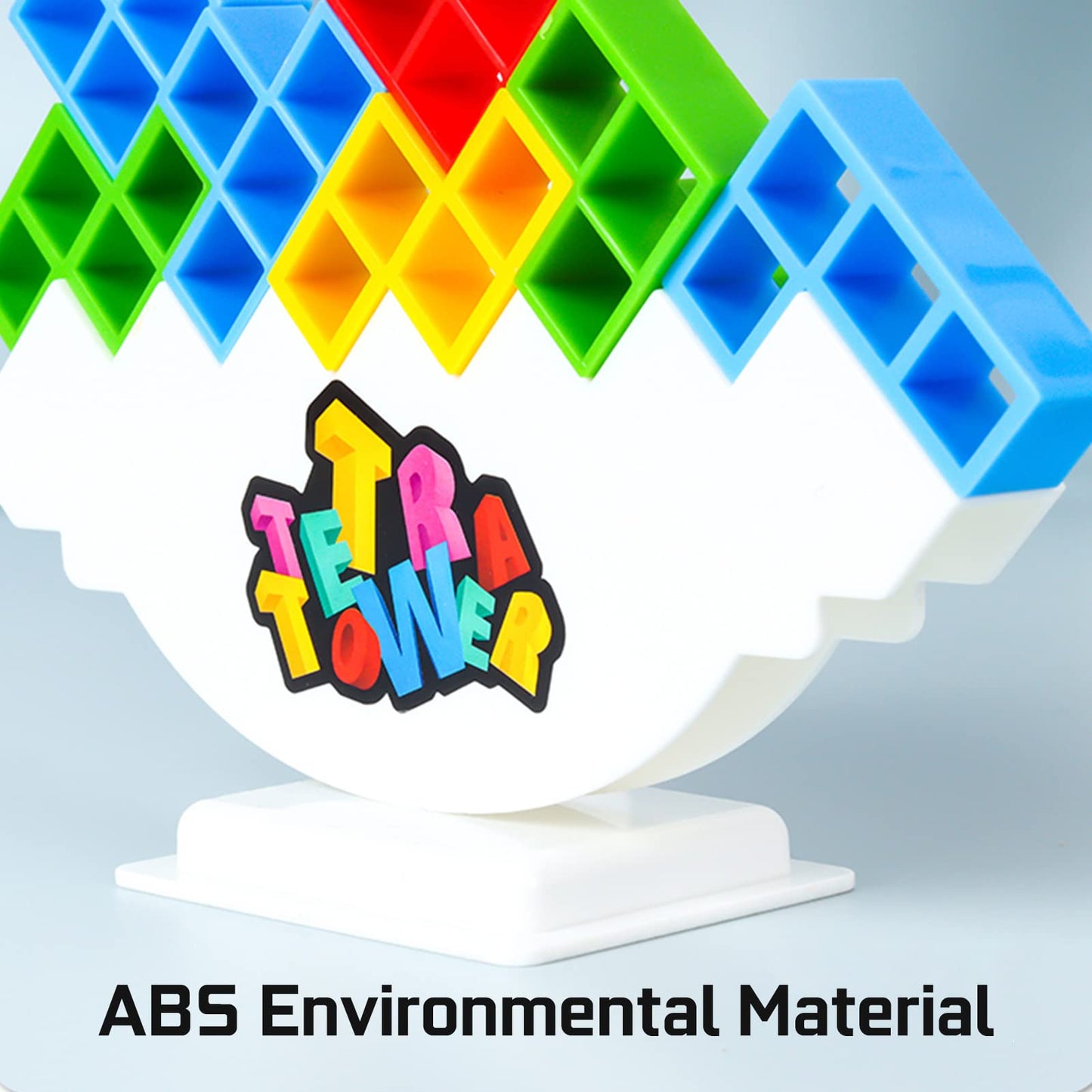 ALKISTA 48 Pcs Tetra Tower Balance Stacking Blocks Game, Board Games for 2 Players+ Family Games, Parties, Travel, Kids & Adults