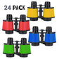 Kicko Toy Binoculars With Neck String - 24 Pack - 3.5 X 5 Inch - Novelty Binoculars For Children, Sightseeing, Birdwatching, Wil