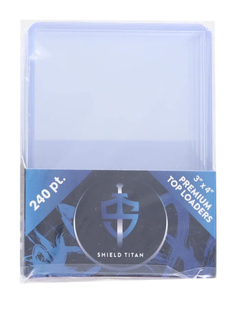 Shield Titan Trading Card 3X4 Inch Top Loader | 240 Point | 5 Ct