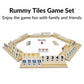 MIDOLITE Rummy Cube Game Set for 6 Players with 160 Wooden Tiles and Portable Case