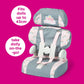 Casdon Grey Car Booster Seat. Dolls Car Booster Seat For Children Aged 3+. Suits Dolls Up To 35Cm In Size