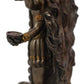 Ebros Gift Hindu Goddess Kali Statue, Medium Bronze Patina Hand Painted Resin Figurine, Altar Decor, Trampling Over Lord Shiva