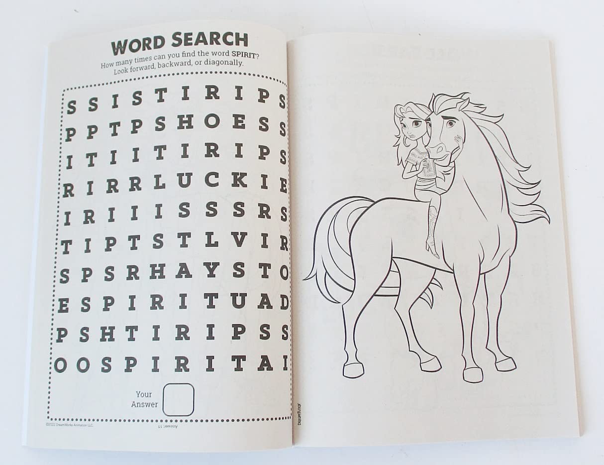 Colortivity Spirit Untamed Coloring And Activity Book - 80 Pages - Cover Varies (42982938)