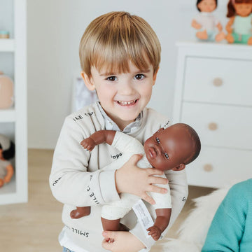 Miniland Educational - 15.75'' Soft Body Baby Doll, African